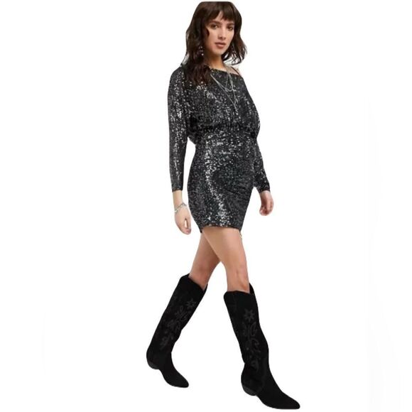 Free People Gisele sequin mini dress - Picture 2 of 9